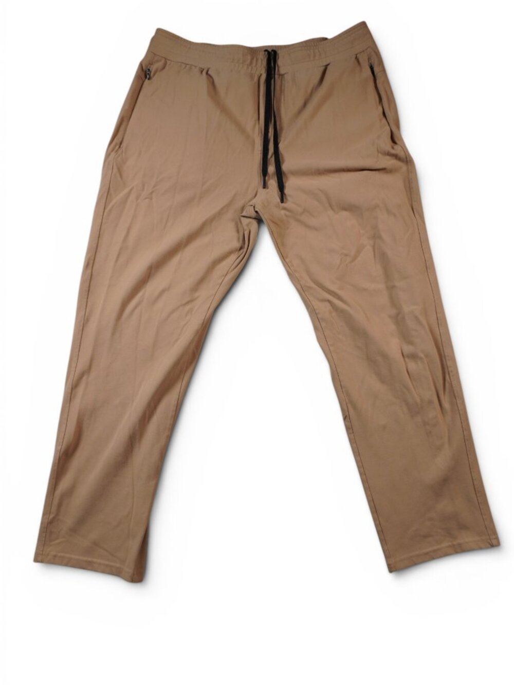 Public Rec Daymaker Pants Mens 36 Beige Jogger Gym  Zip Fits 32x26